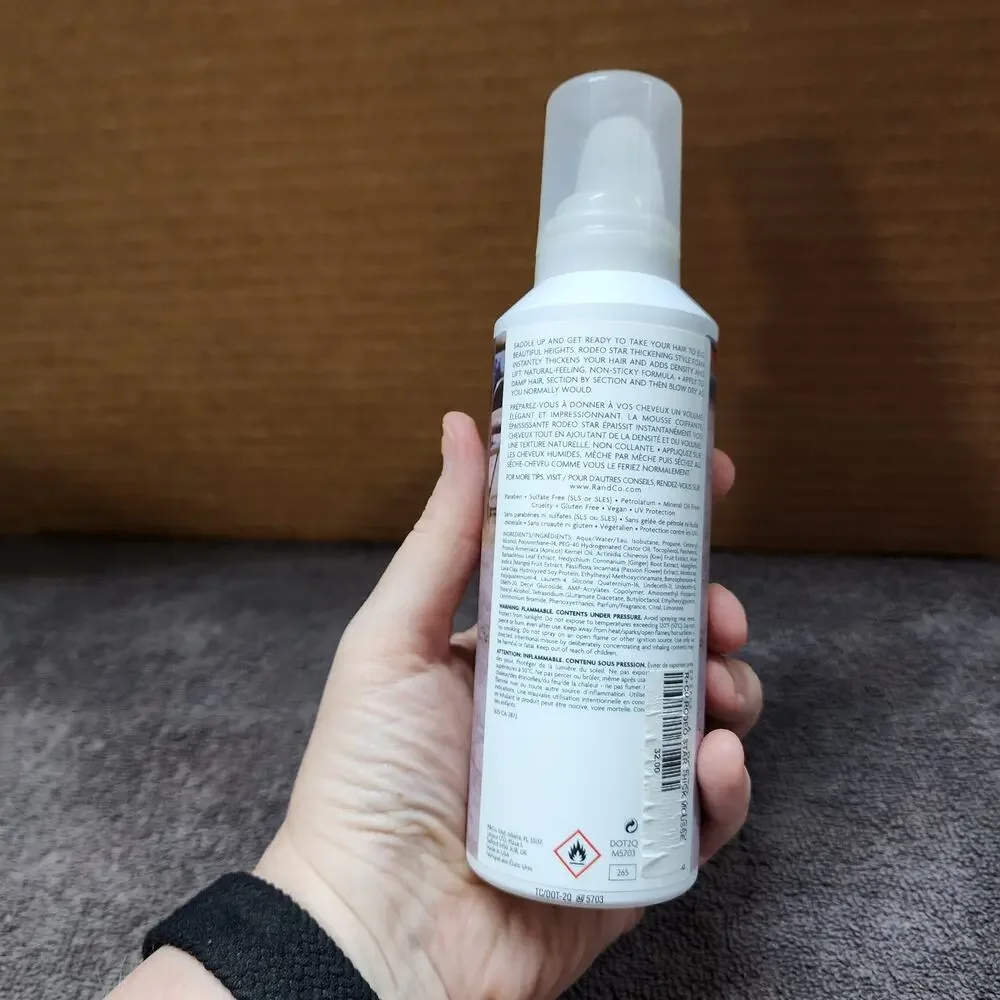New R+Co Rodeo Star Thickening Style Foam 5 oz b34